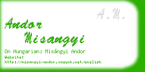 andor misangyi business card