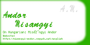andor misangyi business card